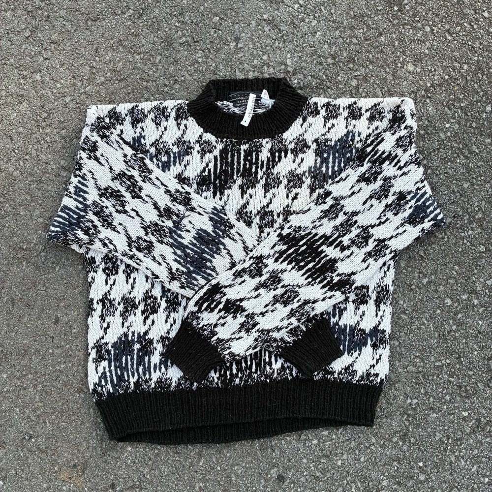 Vintage 1990s Chunky Stripe Knit Sweater